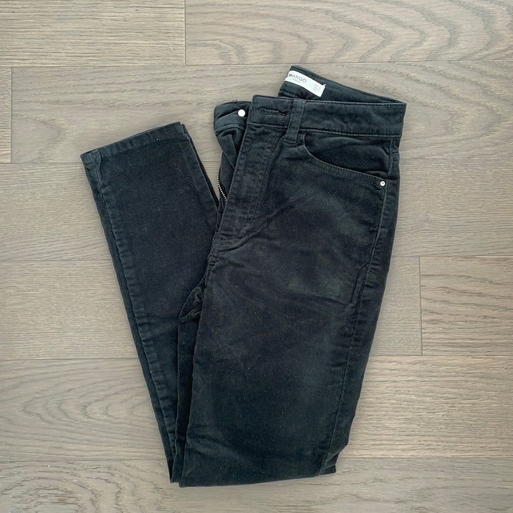 Mango green corduroy pant US 2